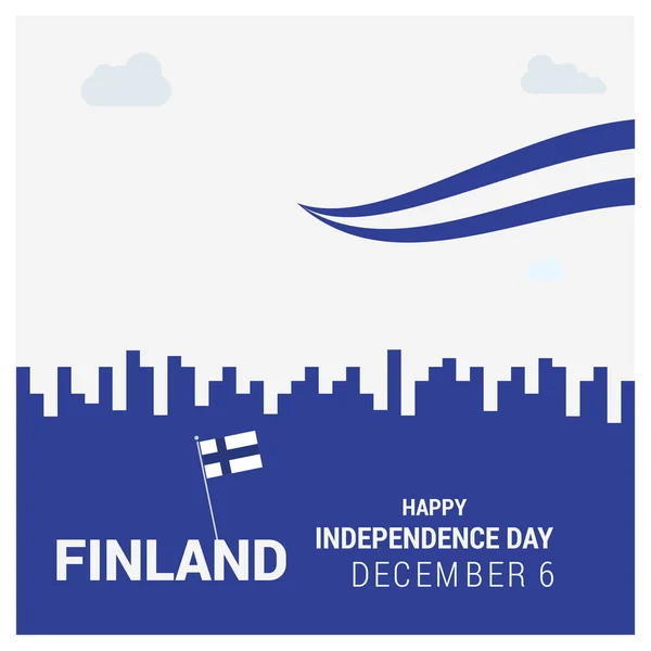 Poster Día de la Independencia de Finlandia — Archivo Imágenes Vectoriales