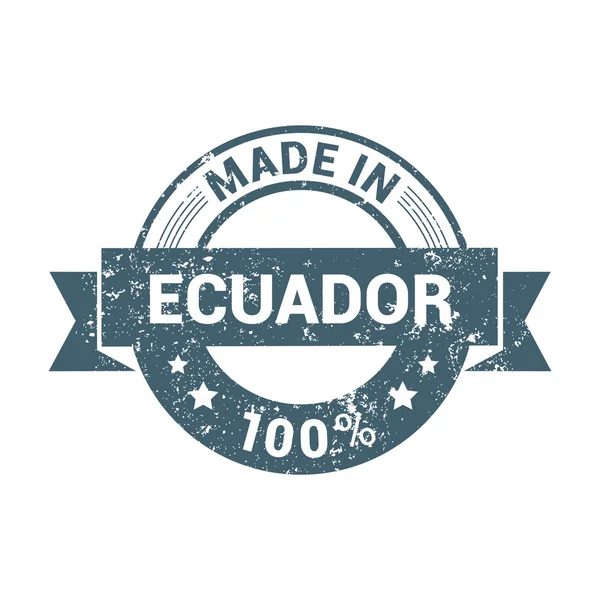 V Ekvádoru razítko — Stockový vektor