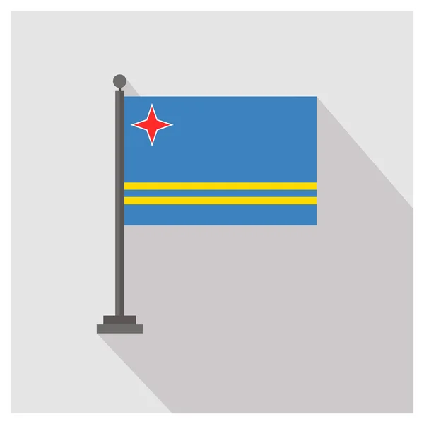 Aruba ülke bayrağı — Stok Vektör