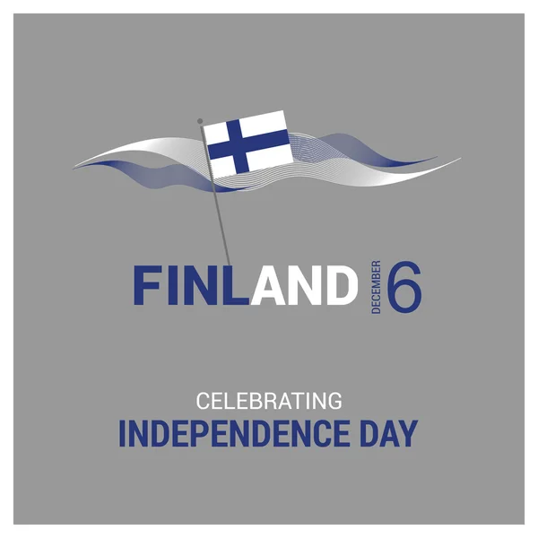 Plakát den nezávislosti Finska — Stockový vektor