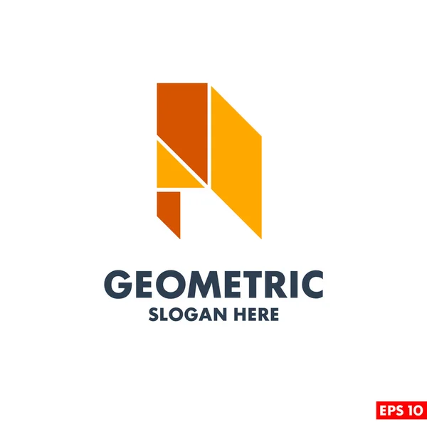 Ein Buchstabe geometrisches Logo — Stockvektor