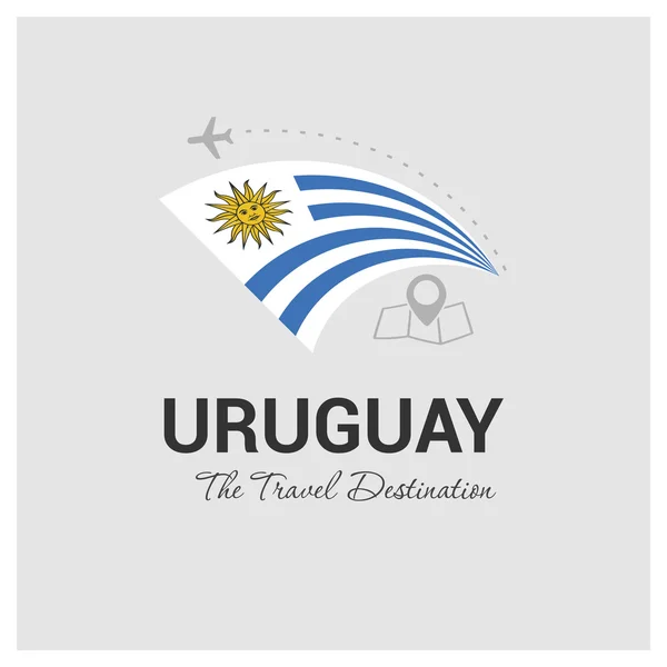 Logo de Uruguay Travel — Vector de stock