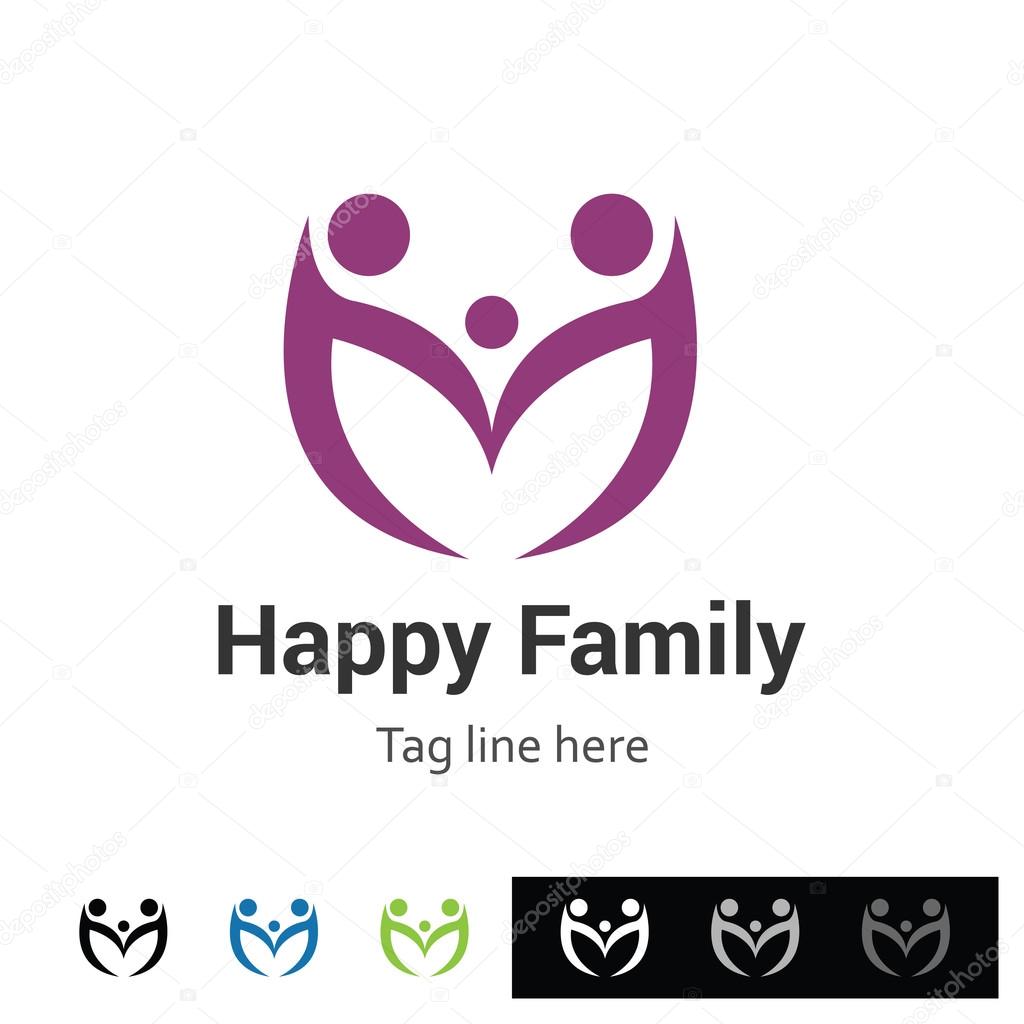 Happy family Logo | Group Logo
