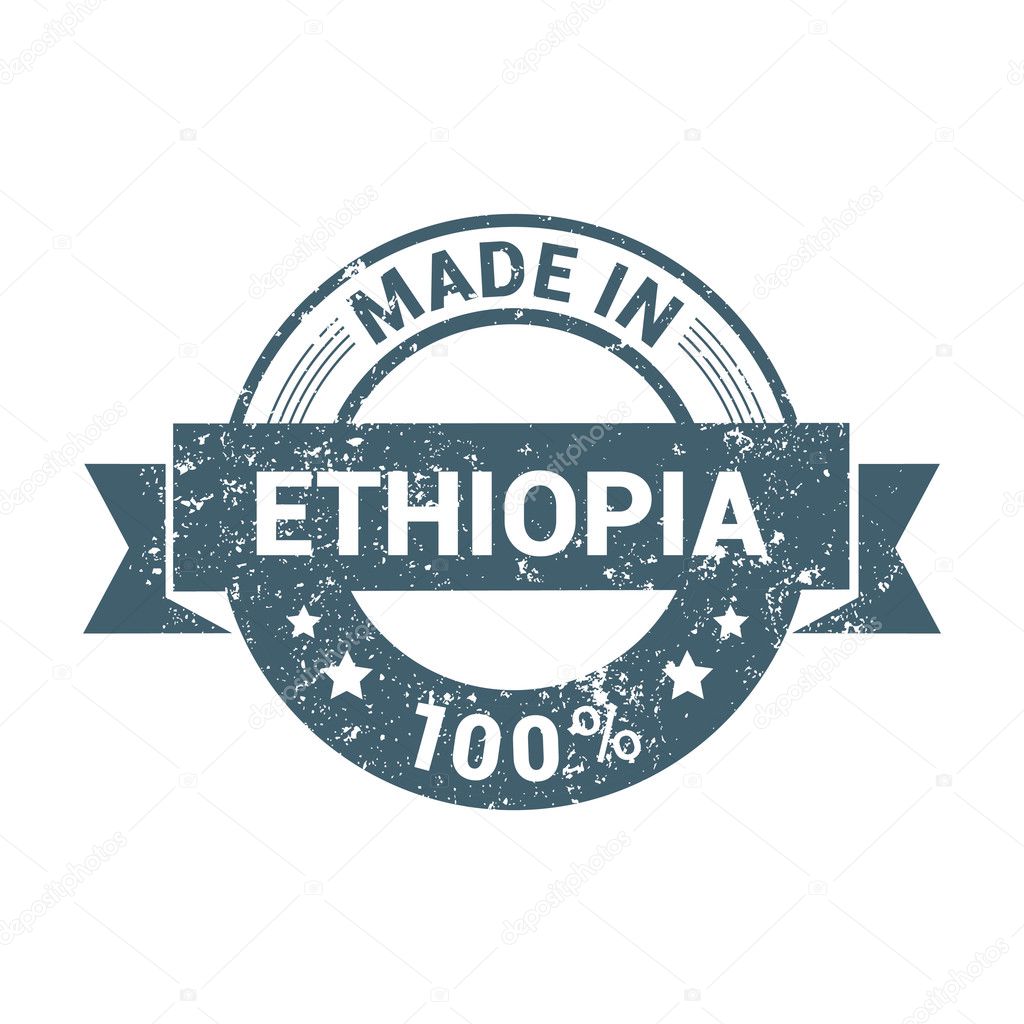W Etiopii Stempel Grafika Wektorowa C Ibrandify