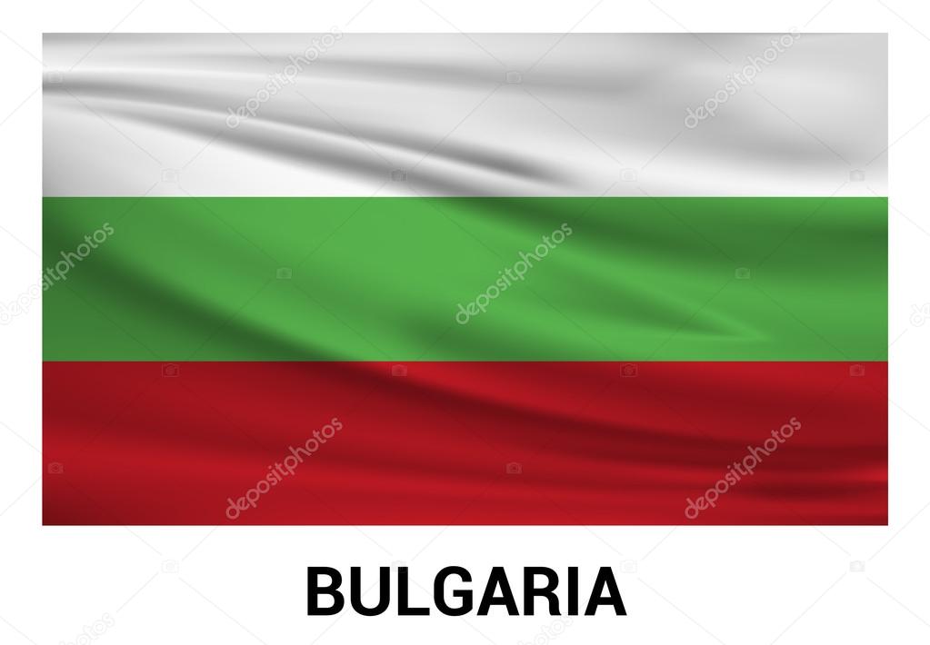 Bulgaria flag in official colors