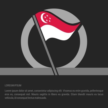 Singapur bayrağı rozeti