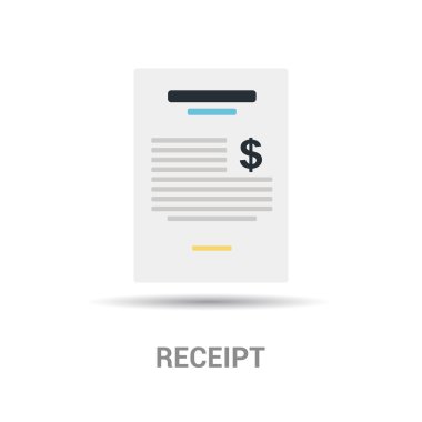 payment receipt icon clipart