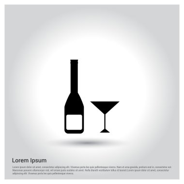 alkol şişesi simgesi