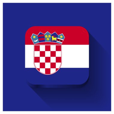 Hırvatistan bayrağı düğmesi