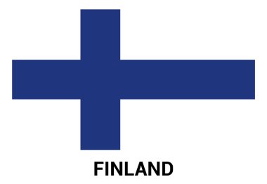 Finlandiya bayrağı resmi renklerde