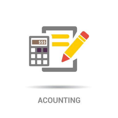 Accounting color flat icon