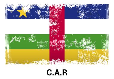 Orta Afrika Cumhuriyeti grunge bayrağı