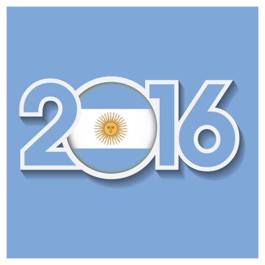 2016 yıl Arjantin bayrağı ile