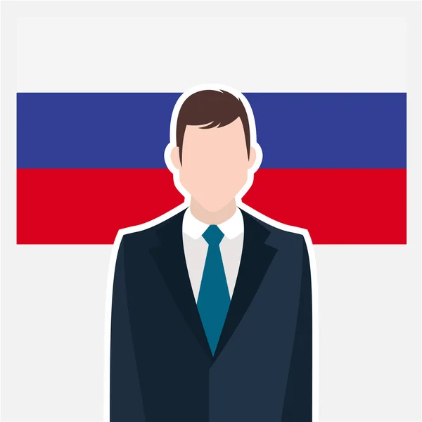 Бізнесмен з Росії прапор — стоковий вектор