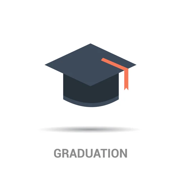 Graduation cap icon — Stock Vector