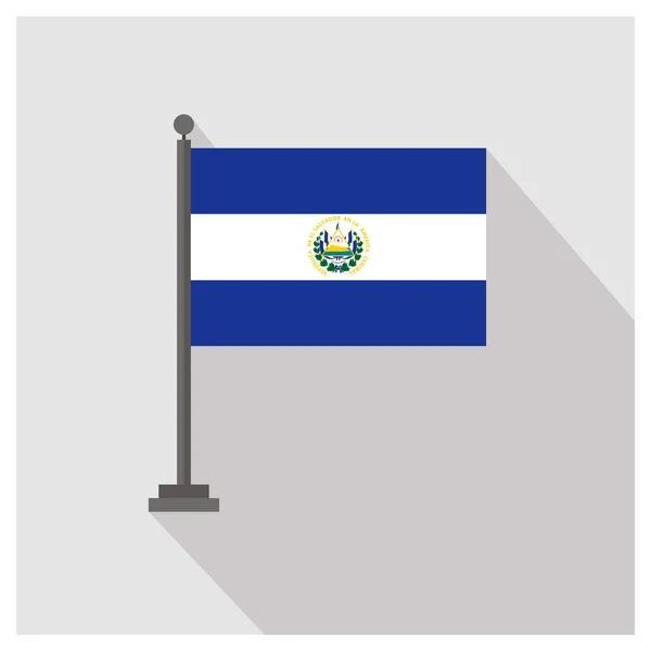 Bandeira do país El Salvador —  Vetores de Stock