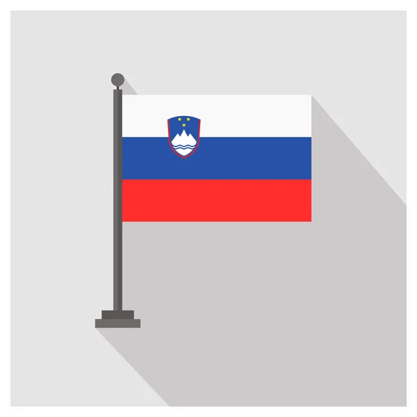 Slovenia Paese bandiera — Vettoriale Stock