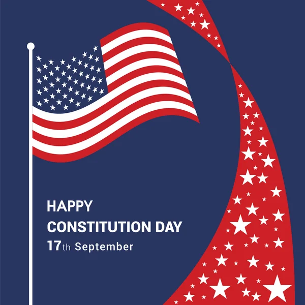 America Constitution Day Poster — Stock Vector