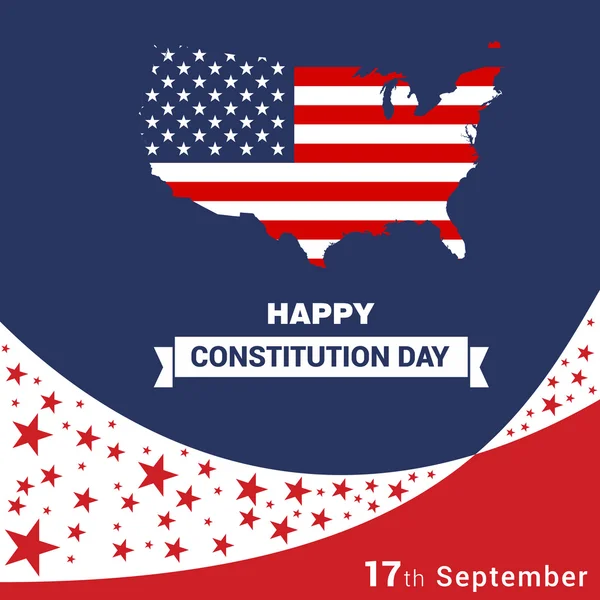 America Constitution Day Poster — Stock Vector