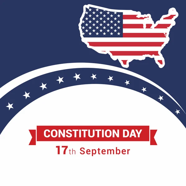 America Constitution Day Poster — Stock Vector