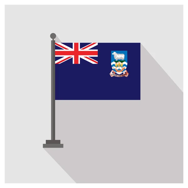 Îles Falkland Drapeau du pays — Image vectorielle