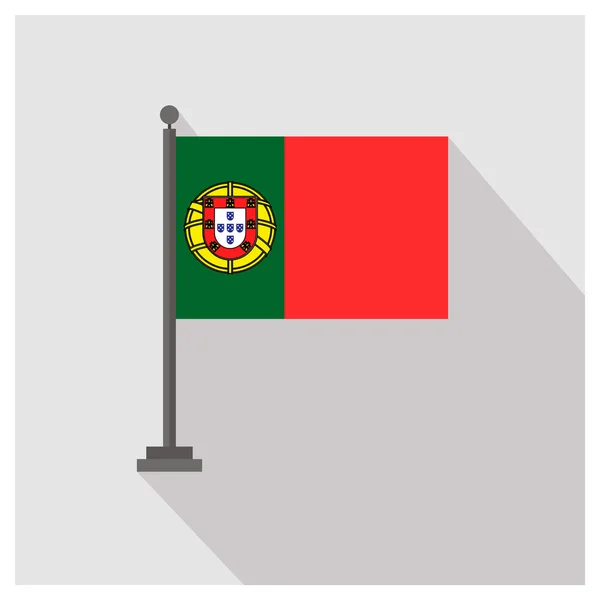 Portugiesische Flagge — Stockvektor