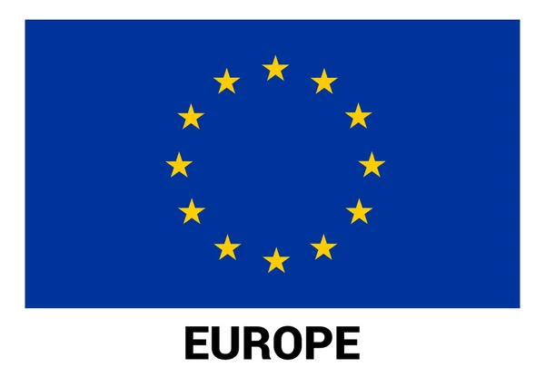 欧洲联盟旗帜 — 图库矢量图片