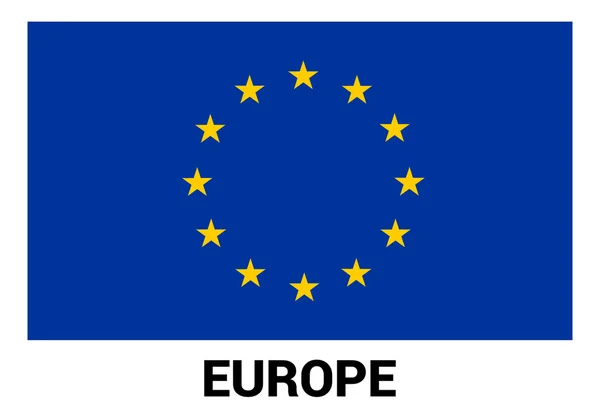 Drapeau de l'Union européenne — Image vectorielle