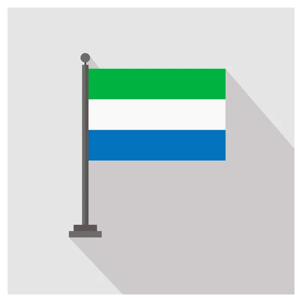 Sierra Leone Drapeau pays — Image vectorielle