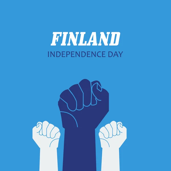 Den nezávislosti Finska — Stockový vektor