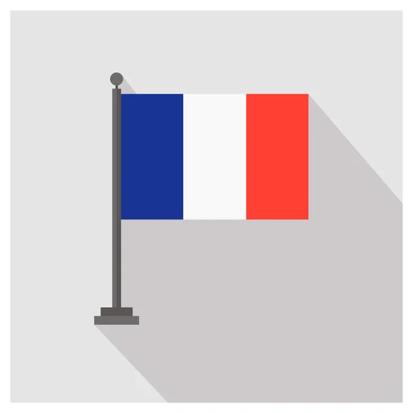 Francia Paese bandiera — Vettoriale Stock