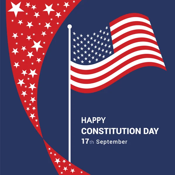 America Constitution Day Poster — Stock Vector