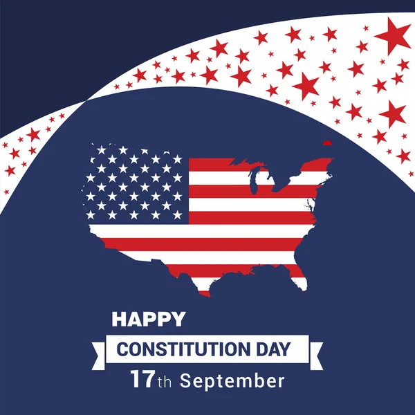 Plakat dzień Konstytucji Ameryki — Wektor stockowy