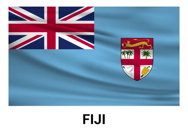 Fiji land flagga — Stock vektor