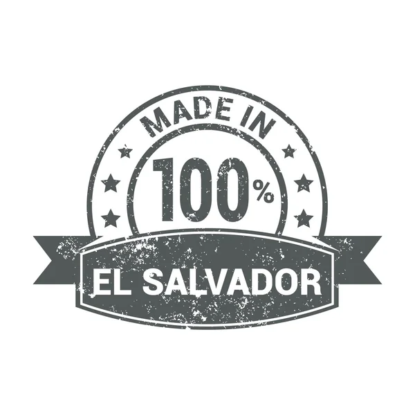 Fabricado en sello EL SALVADOR — Vector de stock