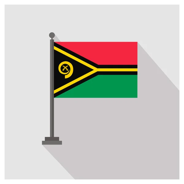 Vanuatu Drapeau du pays — Image vectorielle