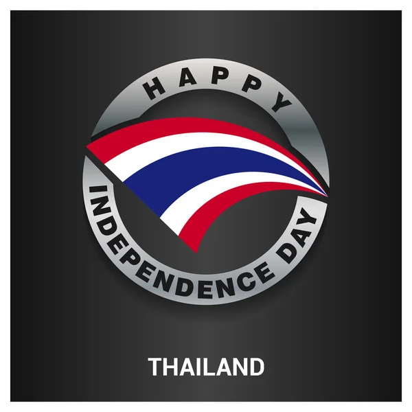 Thaiföld függetlenség napja jelvény — Stock Vector