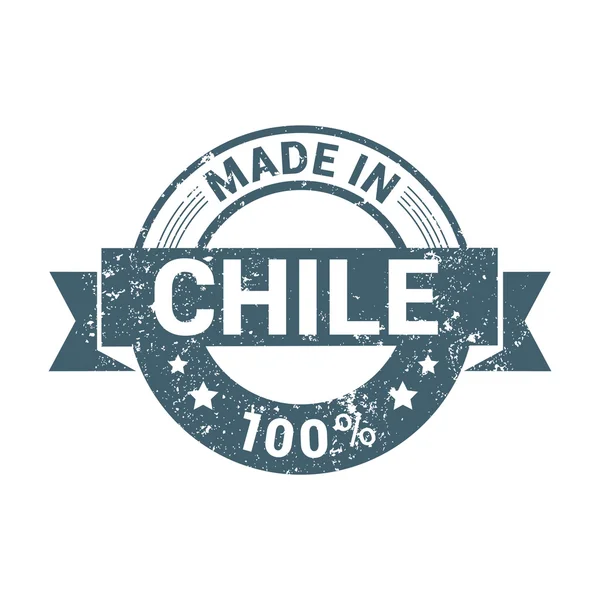 智利-圆形橡皮戳 — 图库矢量图片
