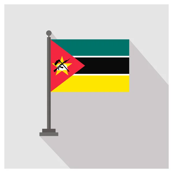 Mozambique Bandera del país — Vector de stock