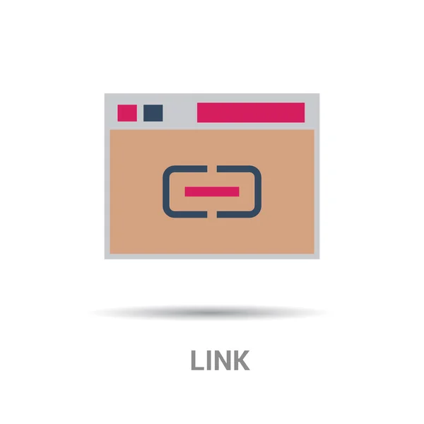 Icono de eslabones — Vector de stock