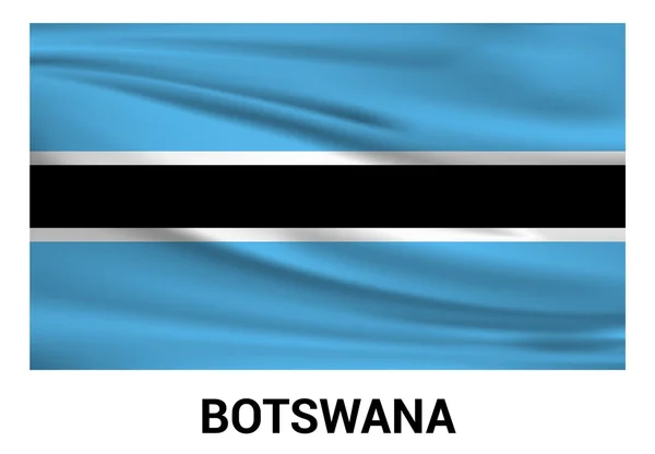 Botswana-flaggan i officiella färger — Stock vektor