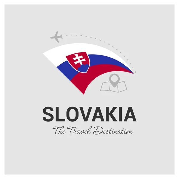 Logo cestování Slovensko — Stockový vektor