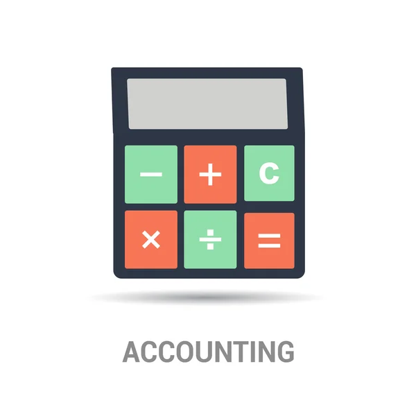 Calculadora de negocio icono — Vector de stock