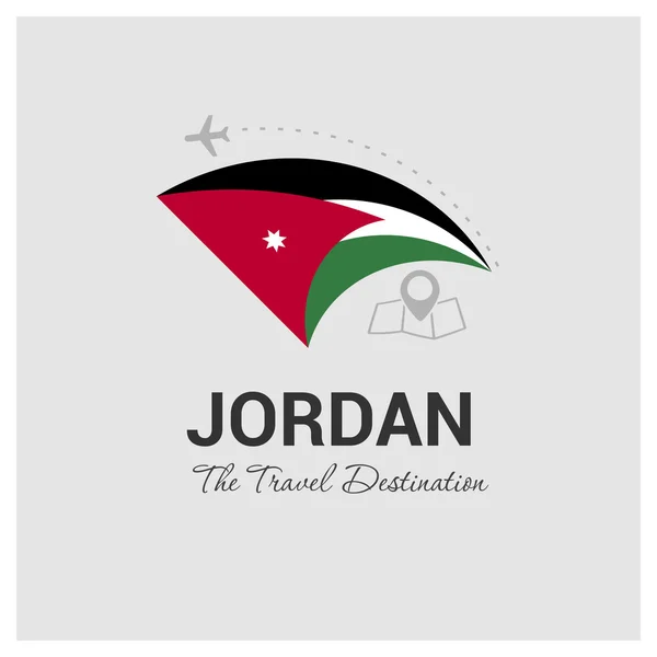 Логотип Jordan подорожі — стоковий вектор