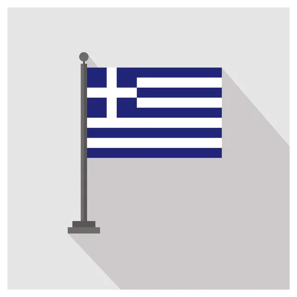 Grèce Drapeau pays — Image vectorielle