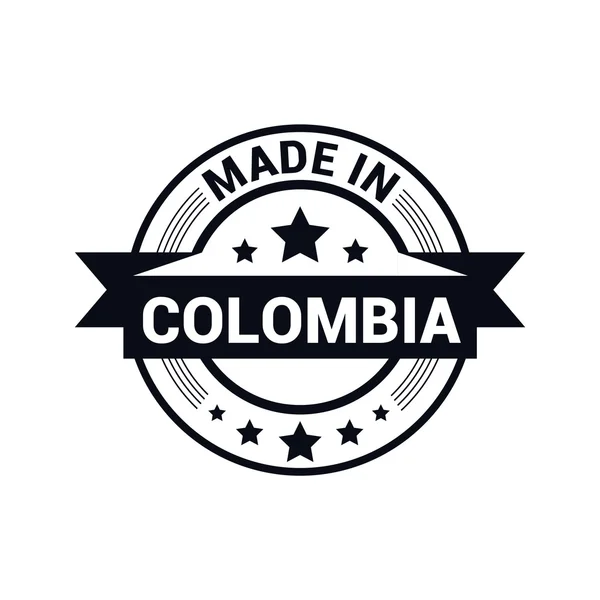 Fabricado en sello de Colombia — Vector de stock