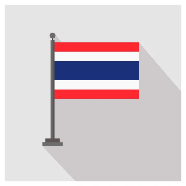 Thailand land flagga — Stock vektor