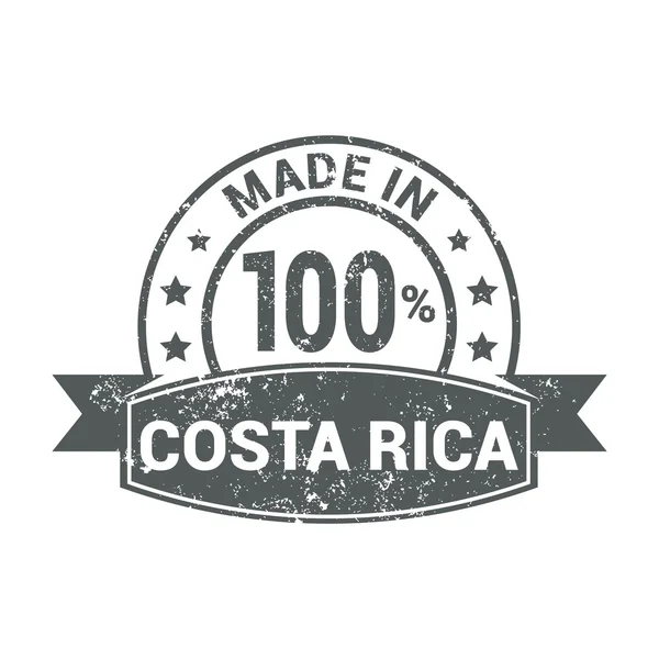 Vyrobené v Kostarice razítko — Stockový vektor