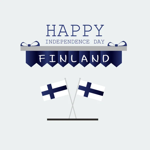 Plakát den nezávislosti Finska — Stockový vektor