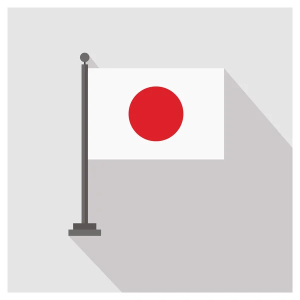 Japán országzászló — Stock Vector